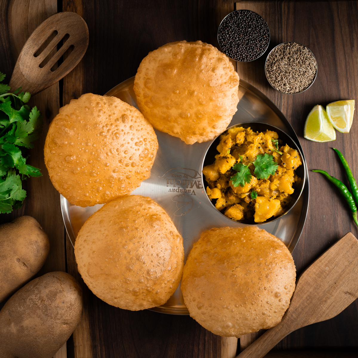Puri Bhaji 4pc
