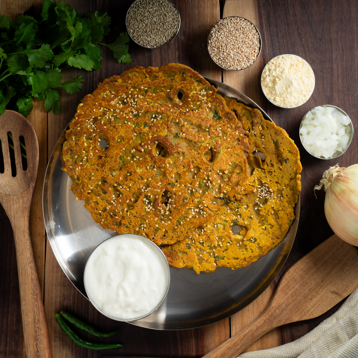 Thalipeeth 2pc Plate